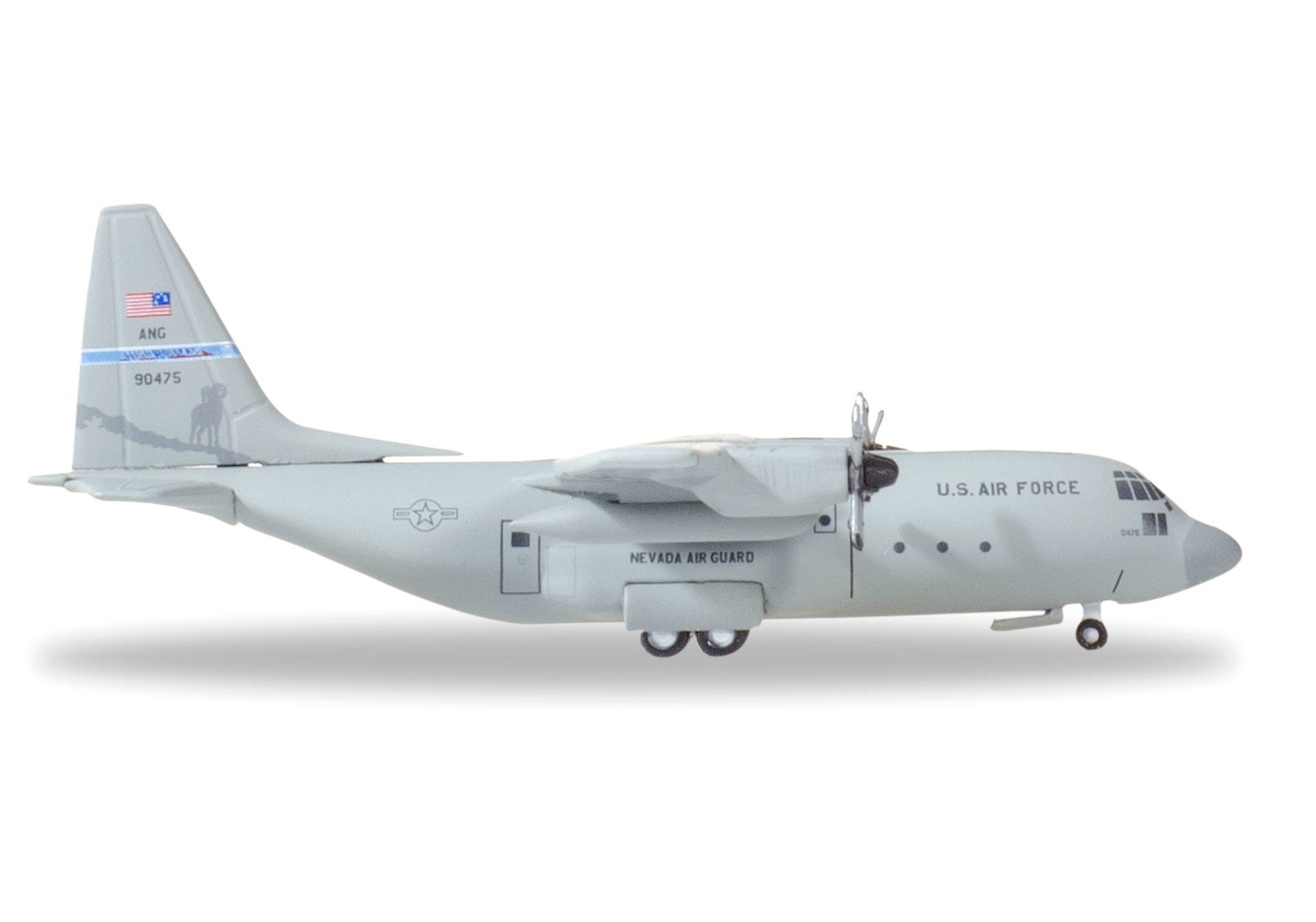 U.S. Air Force Lockheed C-130H Hercules - Nevada Air National Guard, 192nd Airlift Sqd "High Rollers", Reno Air Base - 79-0475