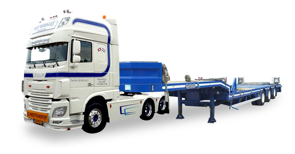 DAF XF Euro 6 SSC 6x4 lowbed semitrailer "Twan Bierings"