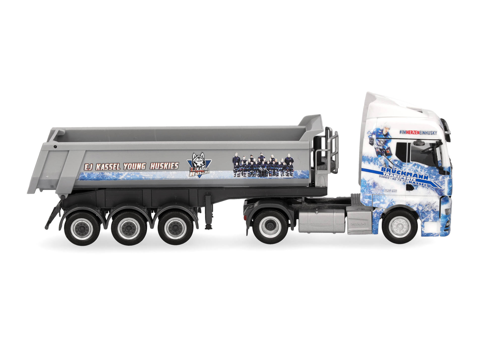 MAN TGX GM Rundmulden-Sattelzug "Brückmann/Kassel Huskies" (Hessen/Endermünde)