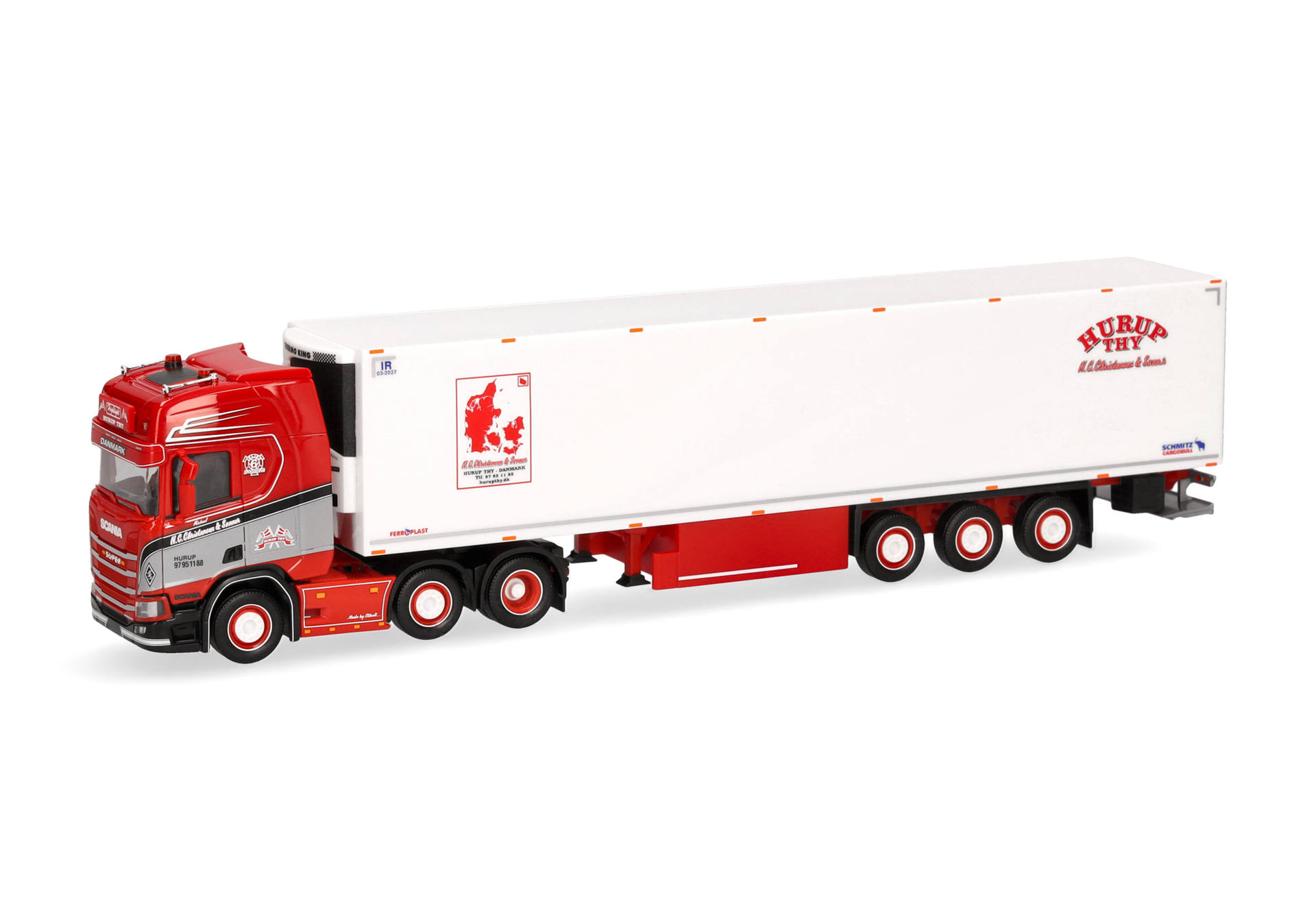 Scania CR 20 HD refrigerated box semitrailer "Hurup Thy"