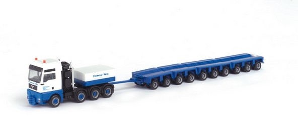 Man TGA XXL deep charging trailer train
