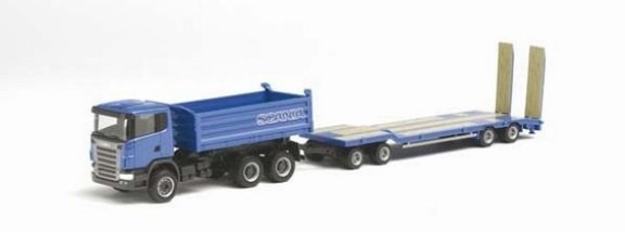 Scania R '04 (M) (R420) Building tipper with Goldhofer TU4 low loader 3A/4A special box