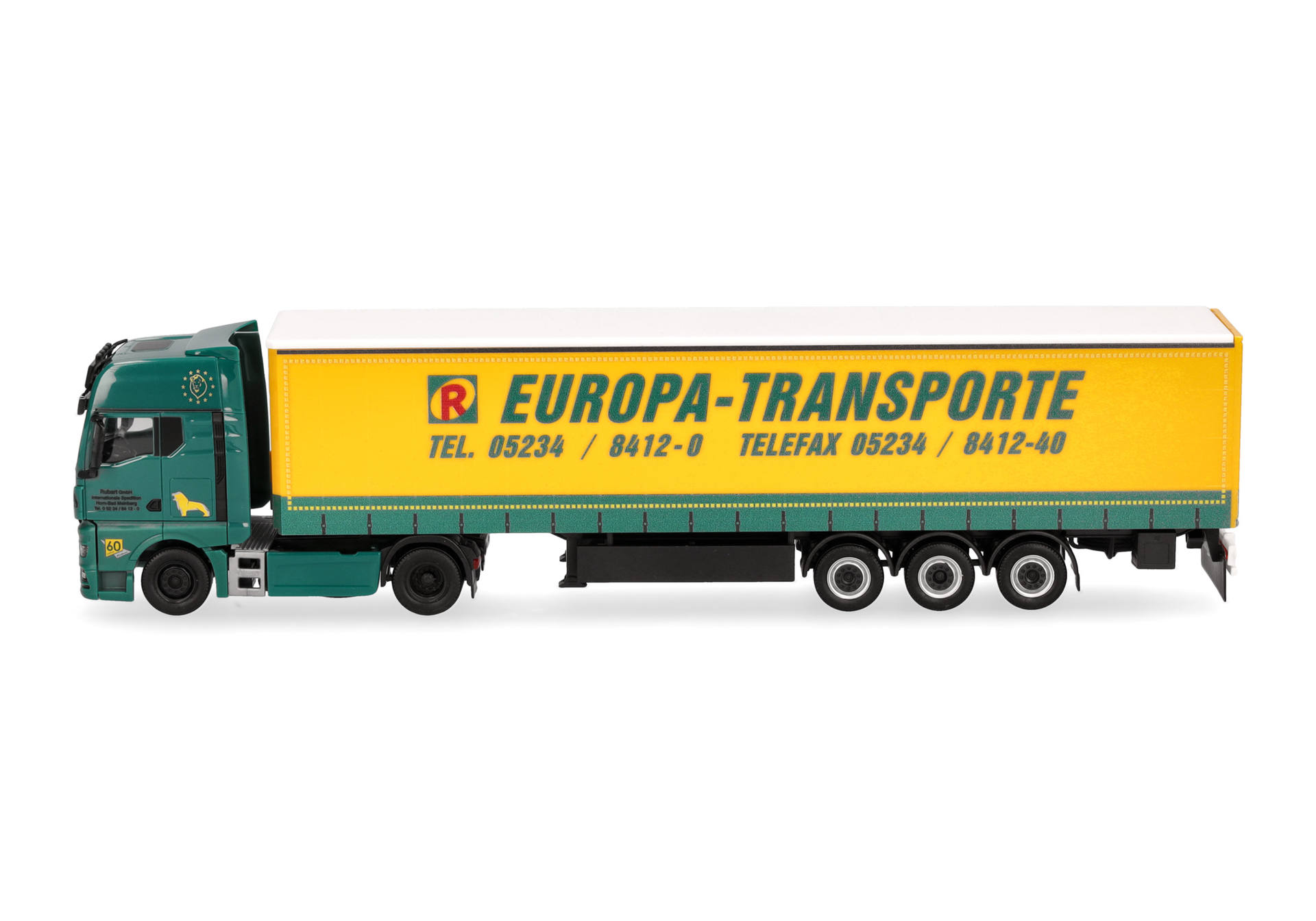 MAN TGX GX Gardinenplanen-Sattelzug "Rubart Europa-Transporte"