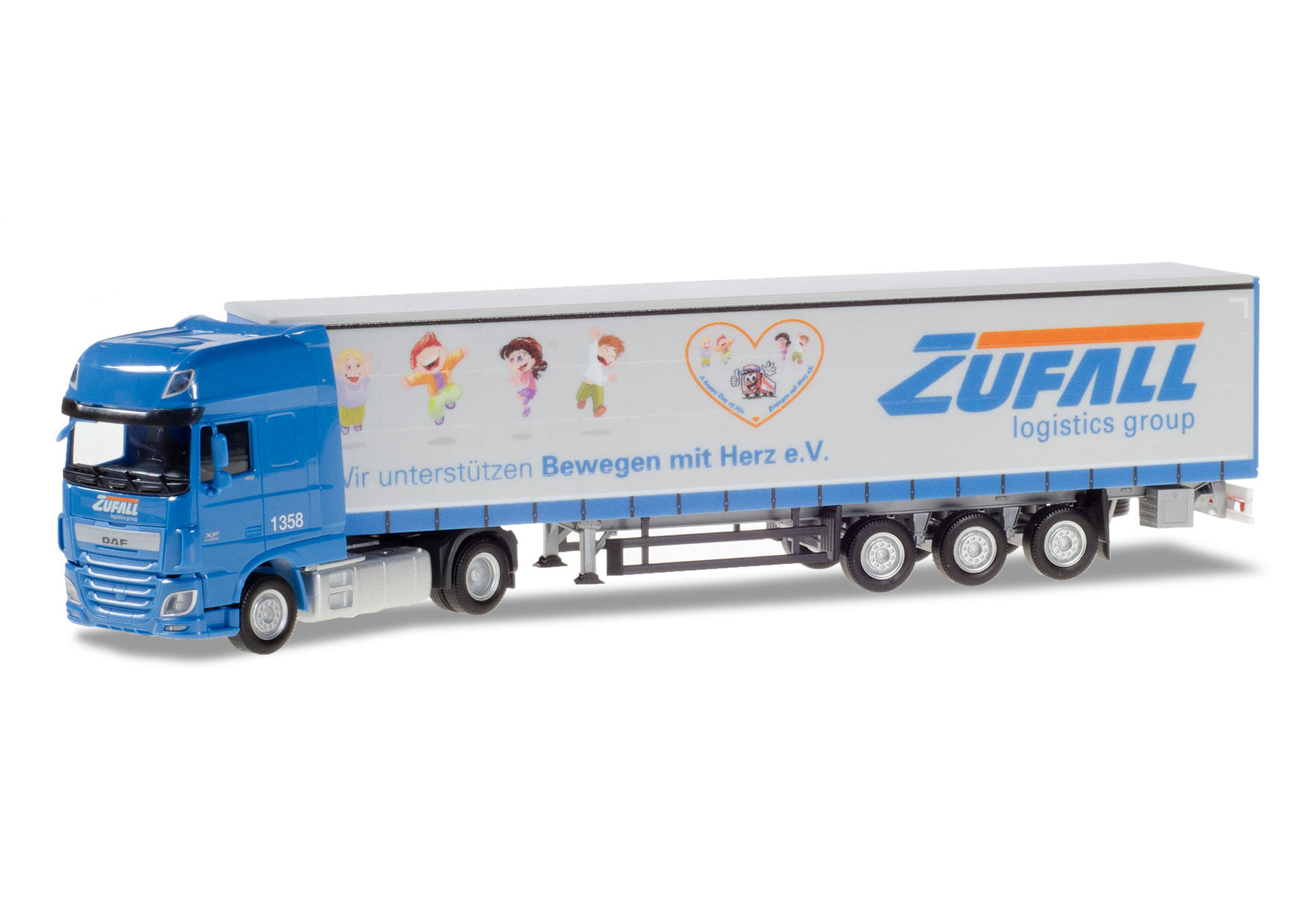 DAF XF SSC curtain canvas semitrailer "Zufall"