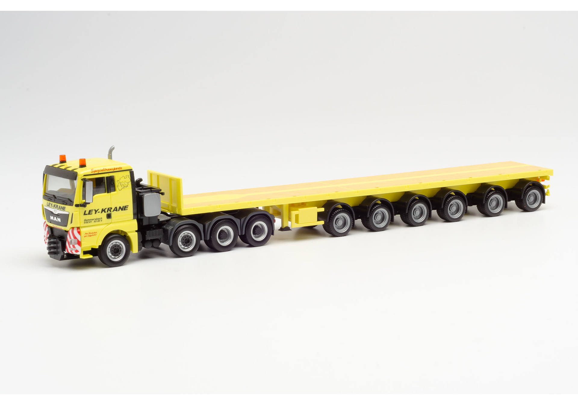 MAN TGX XL 4-achs Ballasttrailer-Sattelzug Ley Krane