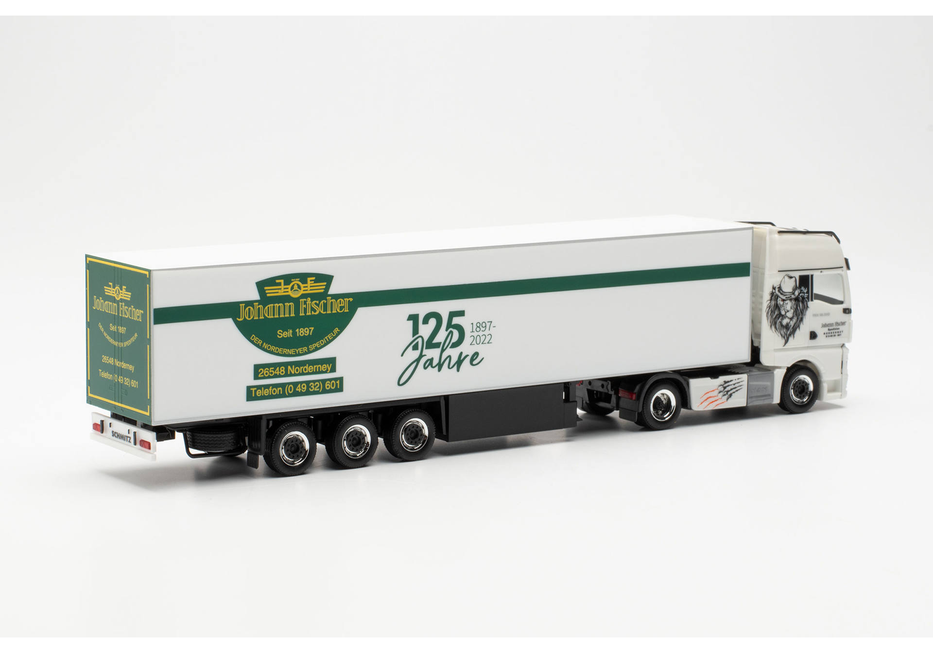 MAN TGX GX refrigerator box semitrailer truck "Fischer"