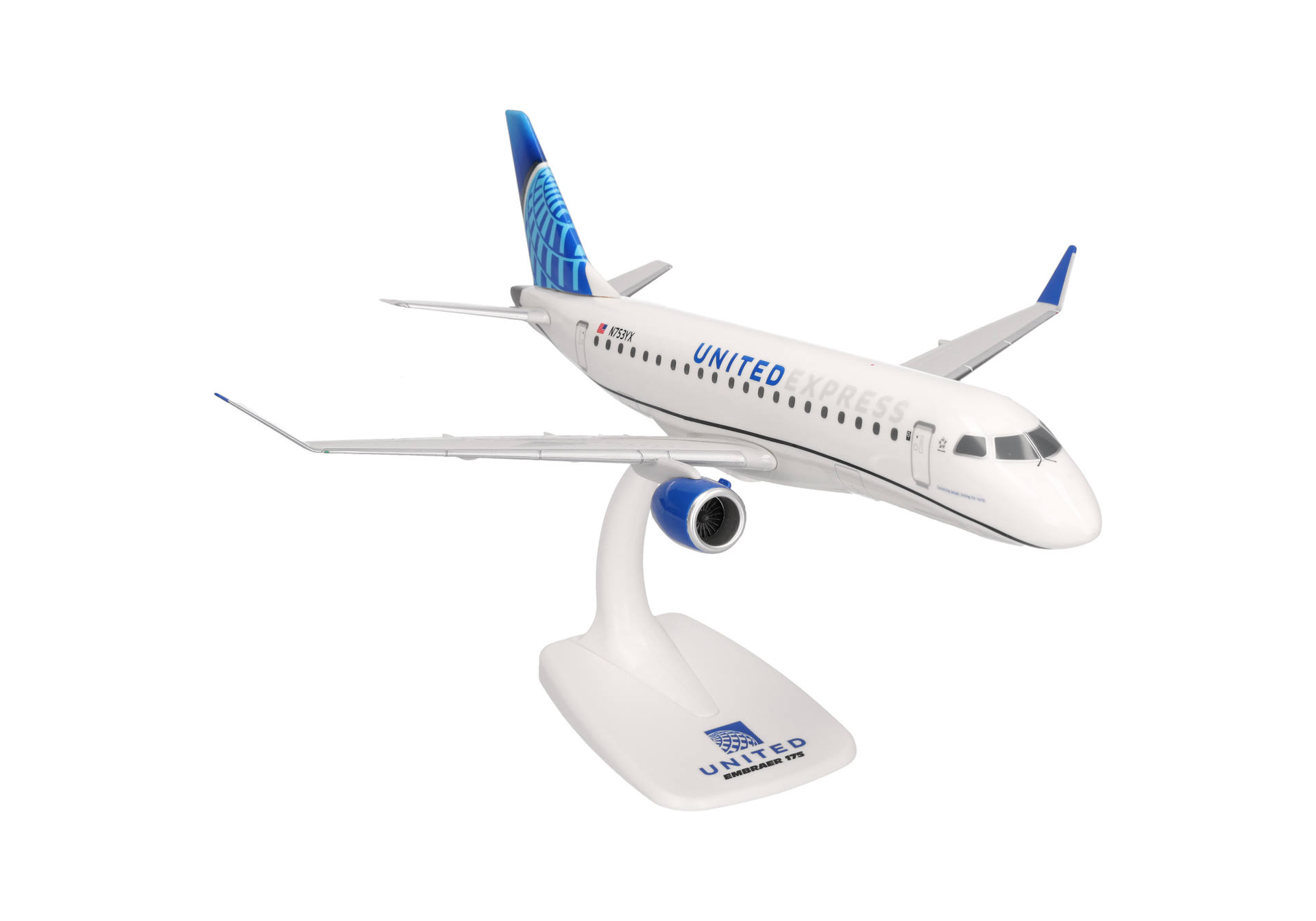 airplane, model, United Express, jet, scale model