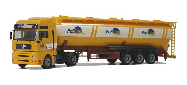 MAN TGA XXL silo semitrailer "PetCom"