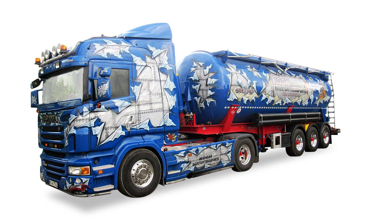 Scania R HL silo semitrailer "Koch Baustoffe"