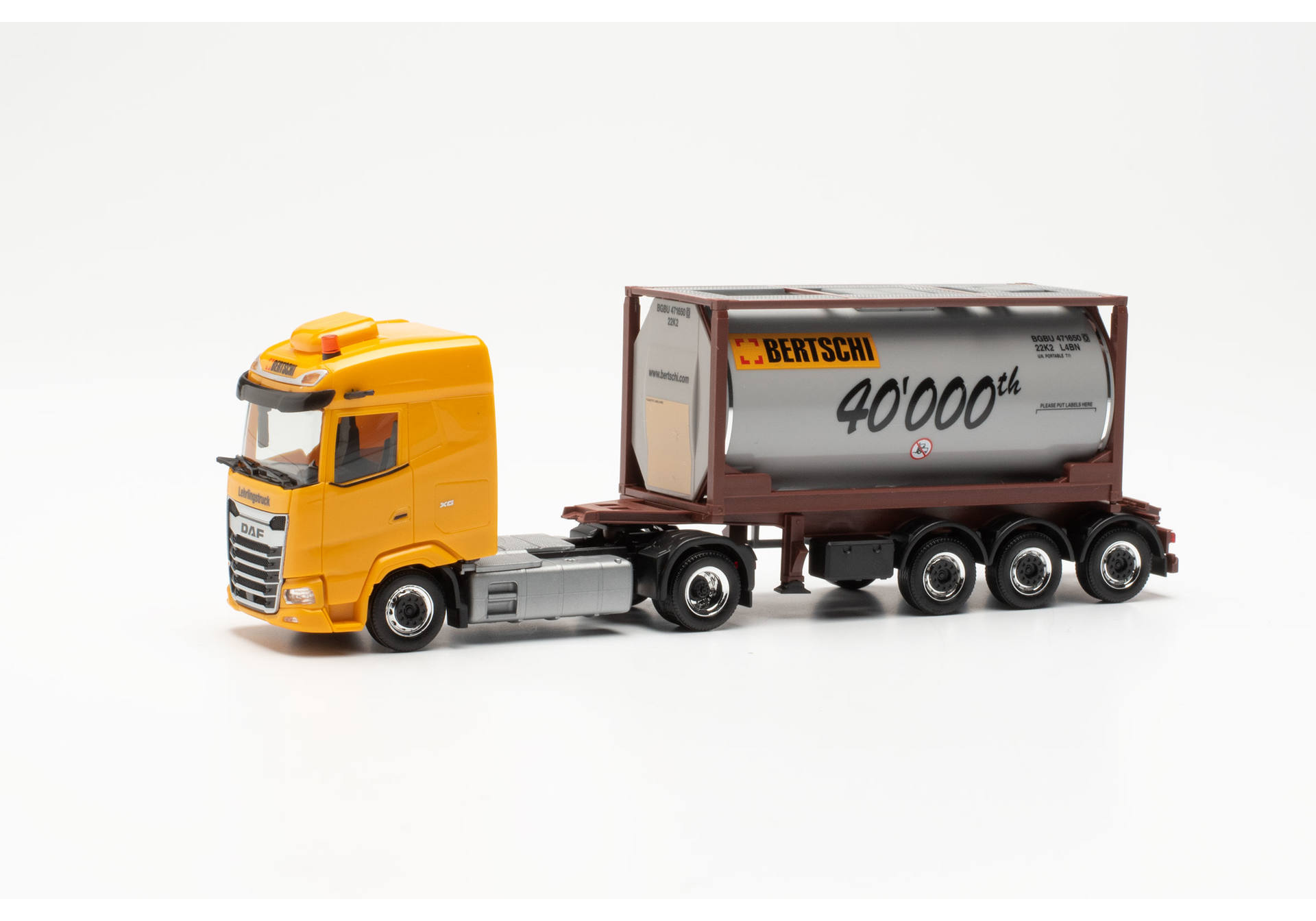 DAF XG tank container semitrailer "Bertschi" (Swiss)
