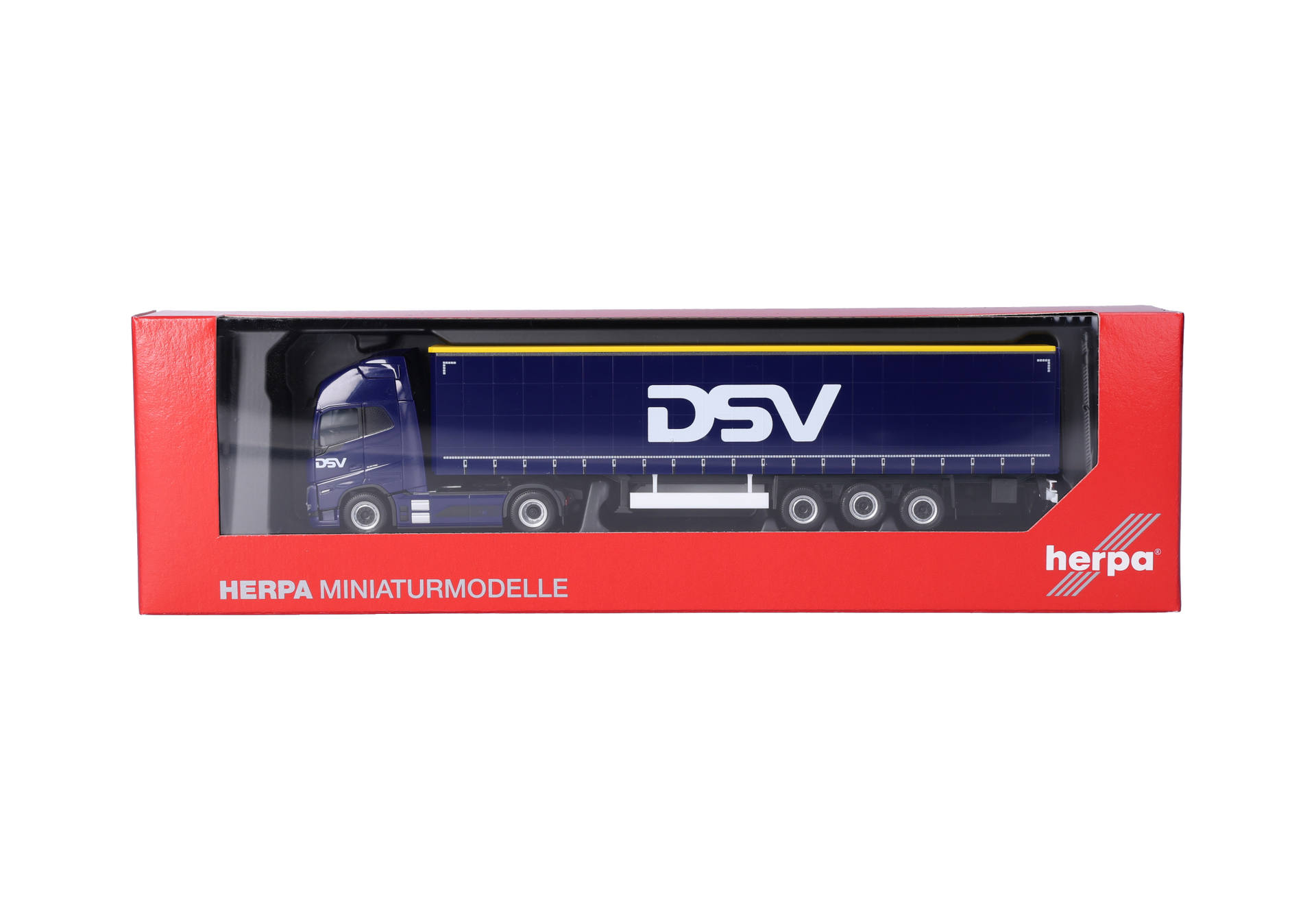 model truck, diecast truck, truck trailer, blue livery, Herpa