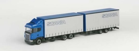 Scania R '04 HL Curtain Planen tandem hanger train 3A/2A special box