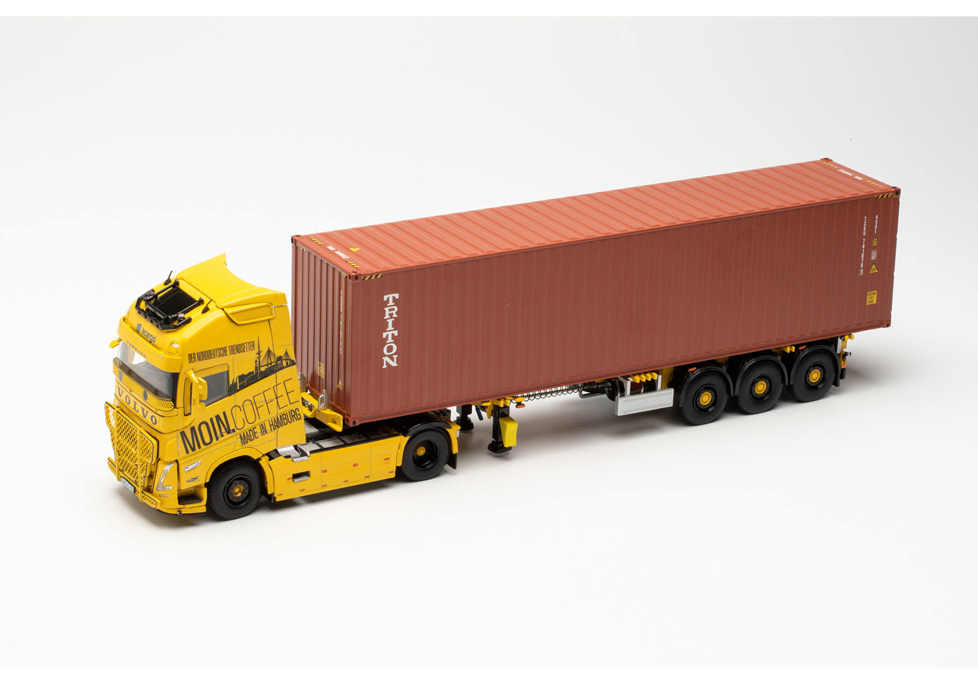 Volvo FH Gl. XL 20 Container-Sattelzug „acargo MoinCoffee / Triton“