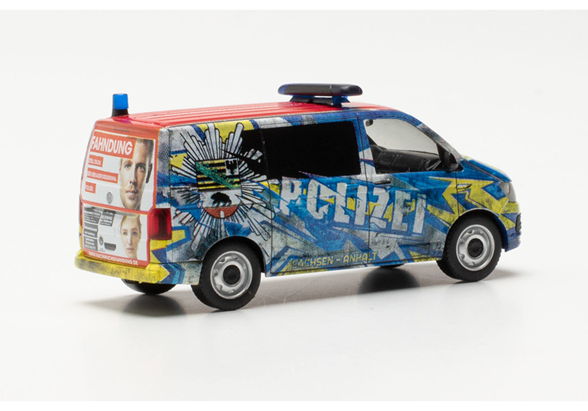 Volkswagen (VW) T6 bus "Police Saxony-Anhalt promotional vehicle"