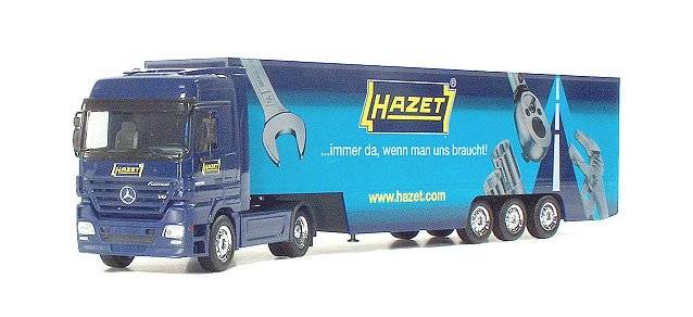 Mercedes-Benz Actros LH '02 box semitrailer "Hazet"