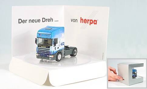 Scania 144 Topline rigid tractor "C.S. Cargo / Der neue Dreh"