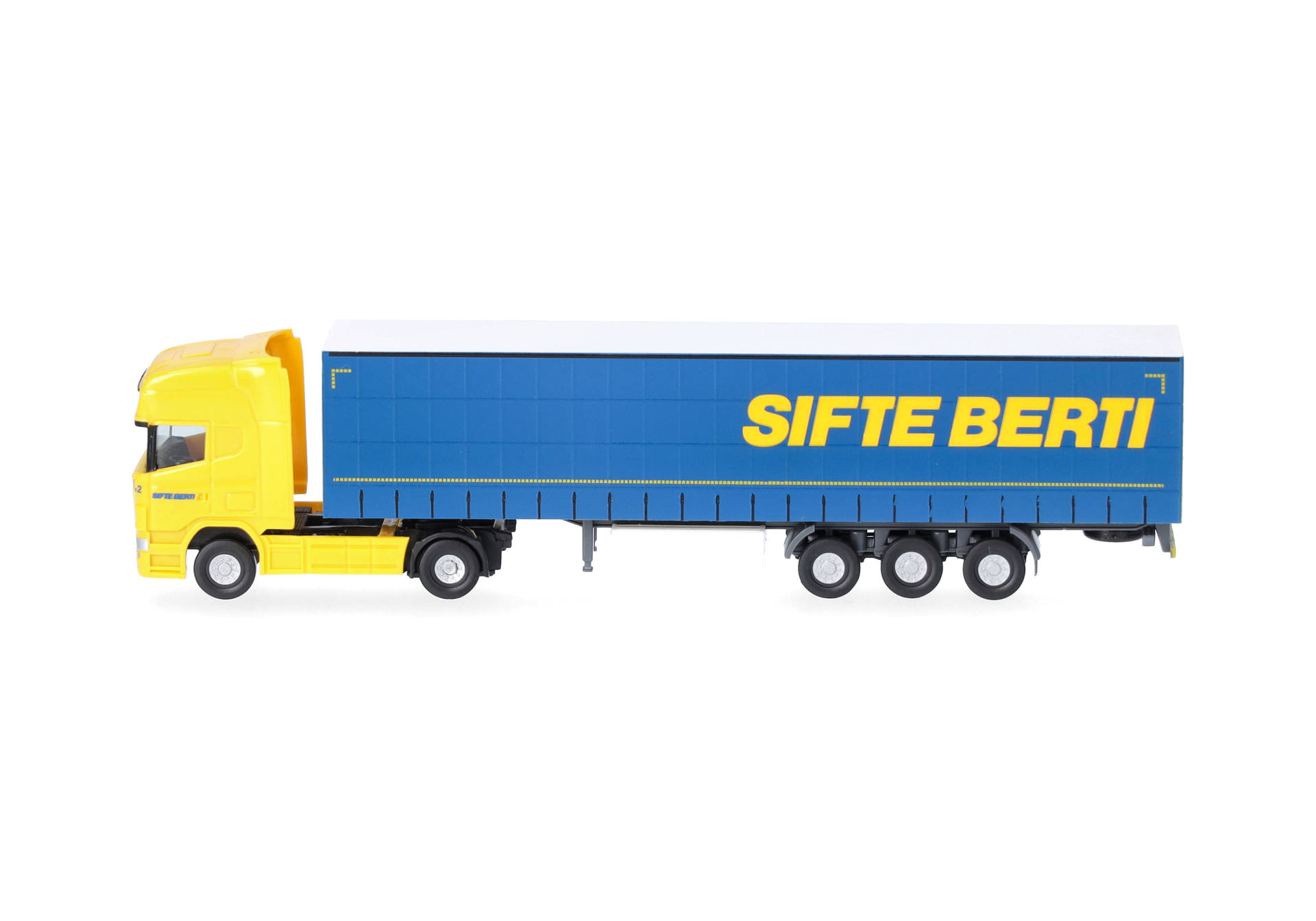 Trailer Truck, Truck, Vehicle, Machine, Wheel, truck, trailer, model, toy, blue-orange