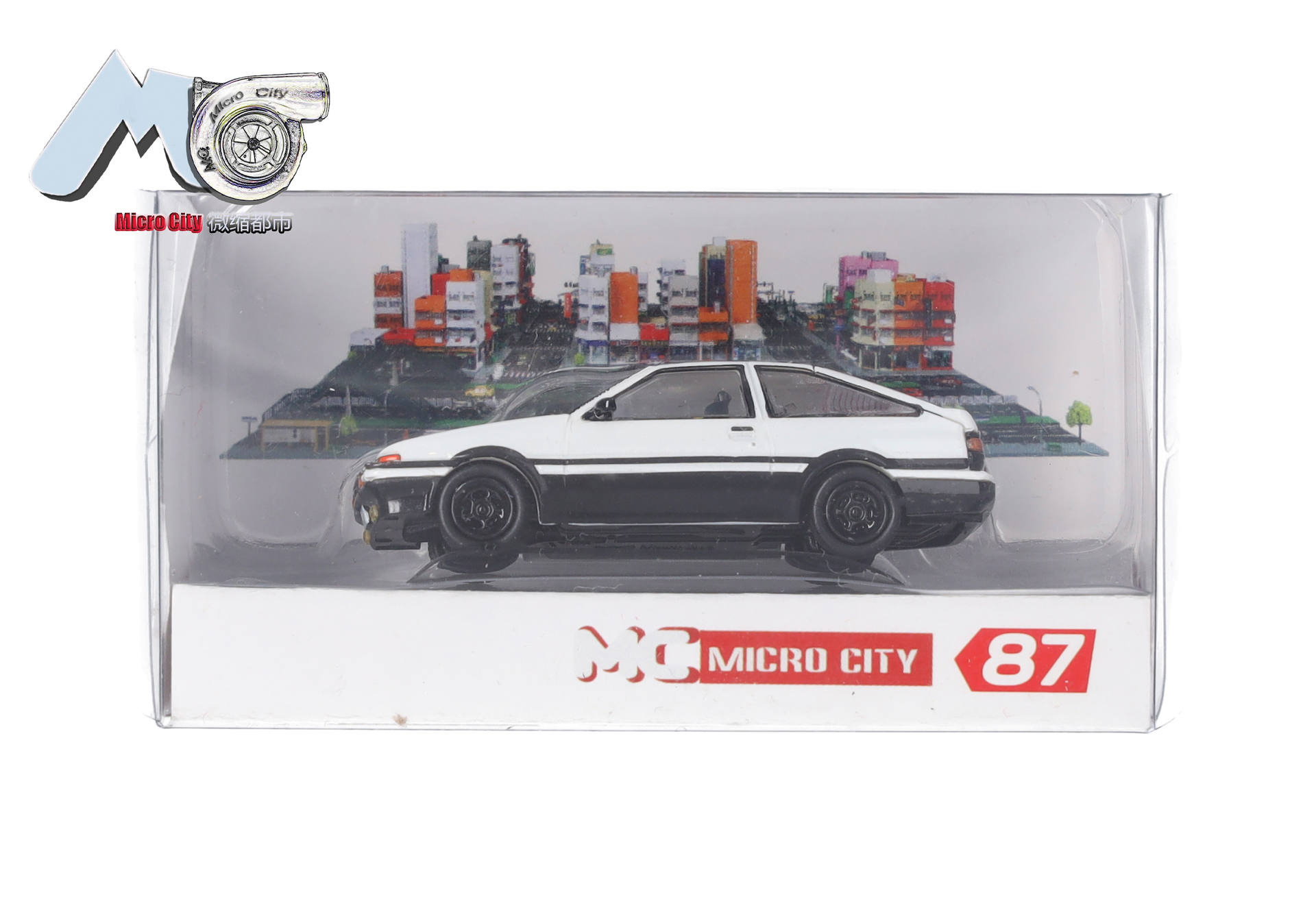 MicroCity: Toyota Corolla AE86, white