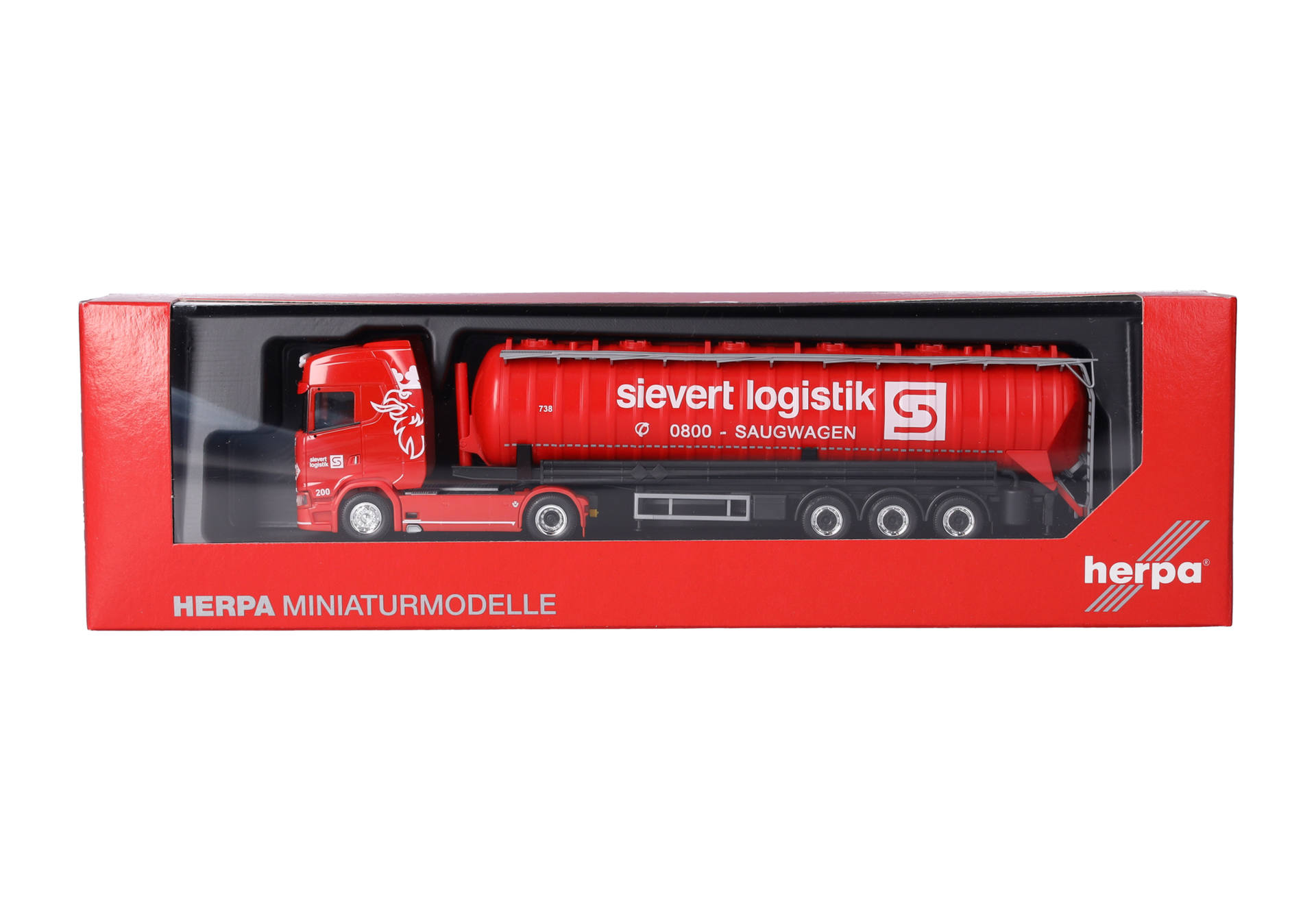 Scania CS 20 HD vacuum silo semitrailer truck "Sievert Logistik"