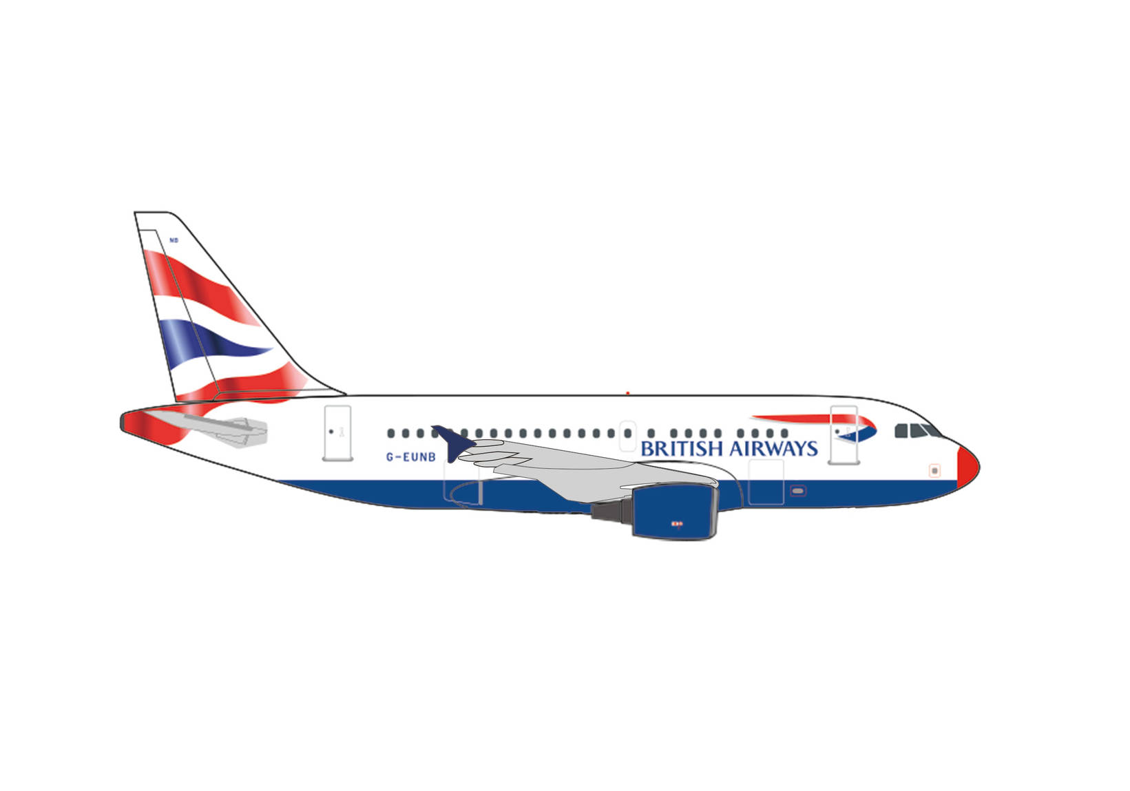 British Airways Airbus A318 “Flying Start” – G-EUNB