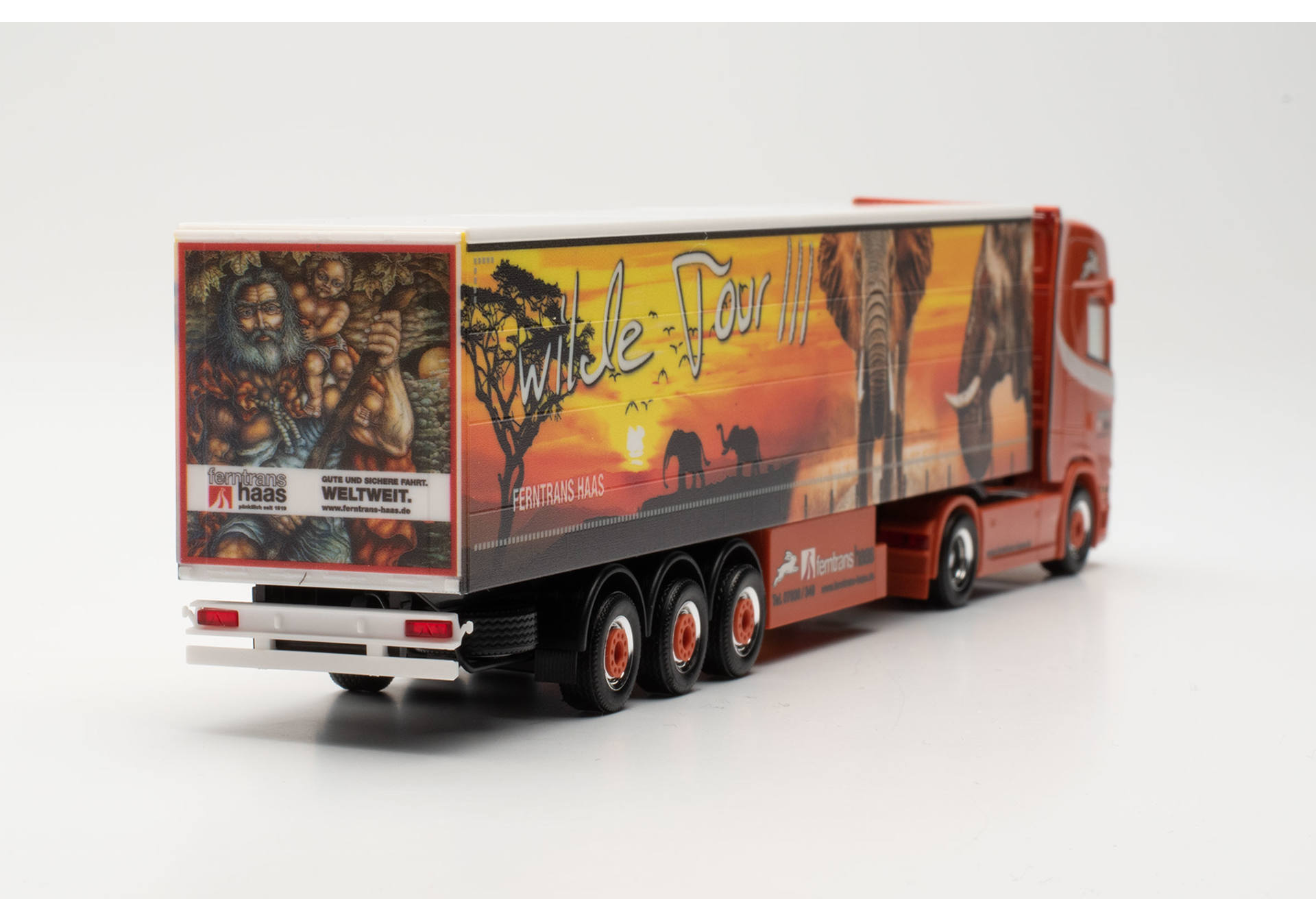 Scania CS 20 HD Gardinenplanen-Sattelzug "Ferntrans Haas" (Baden-Württemberg/Schenkenzell)