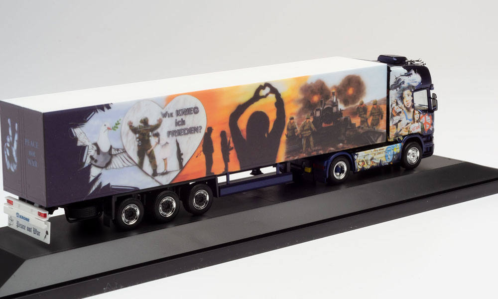 Scania R '13 TL refrigerated semitrailer "Pille / Peace not War"