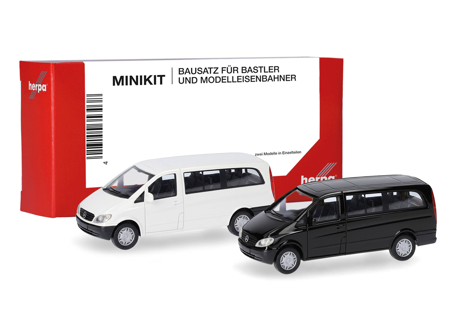 Herpa MiniKit: Mercedes-Benz Vito bus 2002,white/black