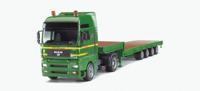 MAN TGA XXL low boy semitrailer "Schmallenbach"