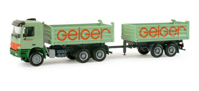 Herpa Mercedes Actros L 96 Baukipper 1:87 - Bundeswehr Modell Made In Germany