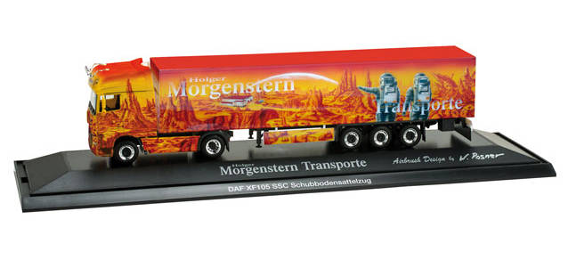 DAF XF 105 SSC walking floor semitrailer "Morgenstern II"