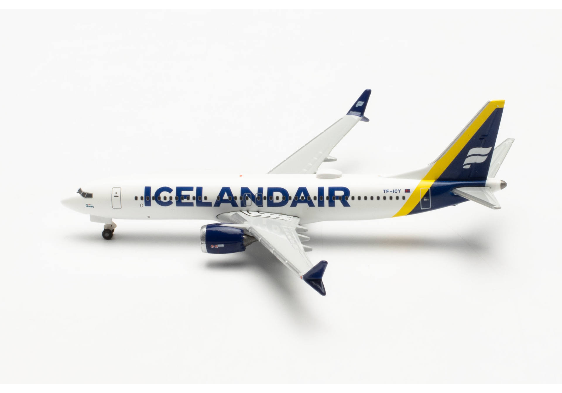 Icelandair Boeing 737 Max 8 - new colors (yellow tail stripe) - TF-ICY “Látrabjarg”