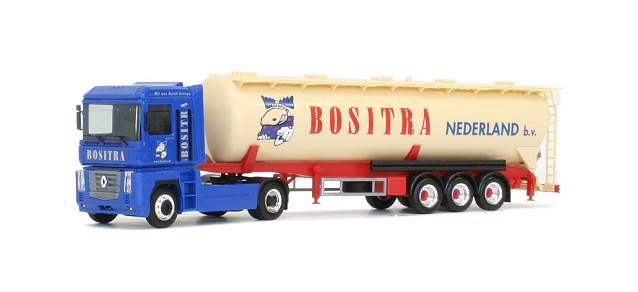 Renault Magnum silo semitrailer "Bositra" (NL)