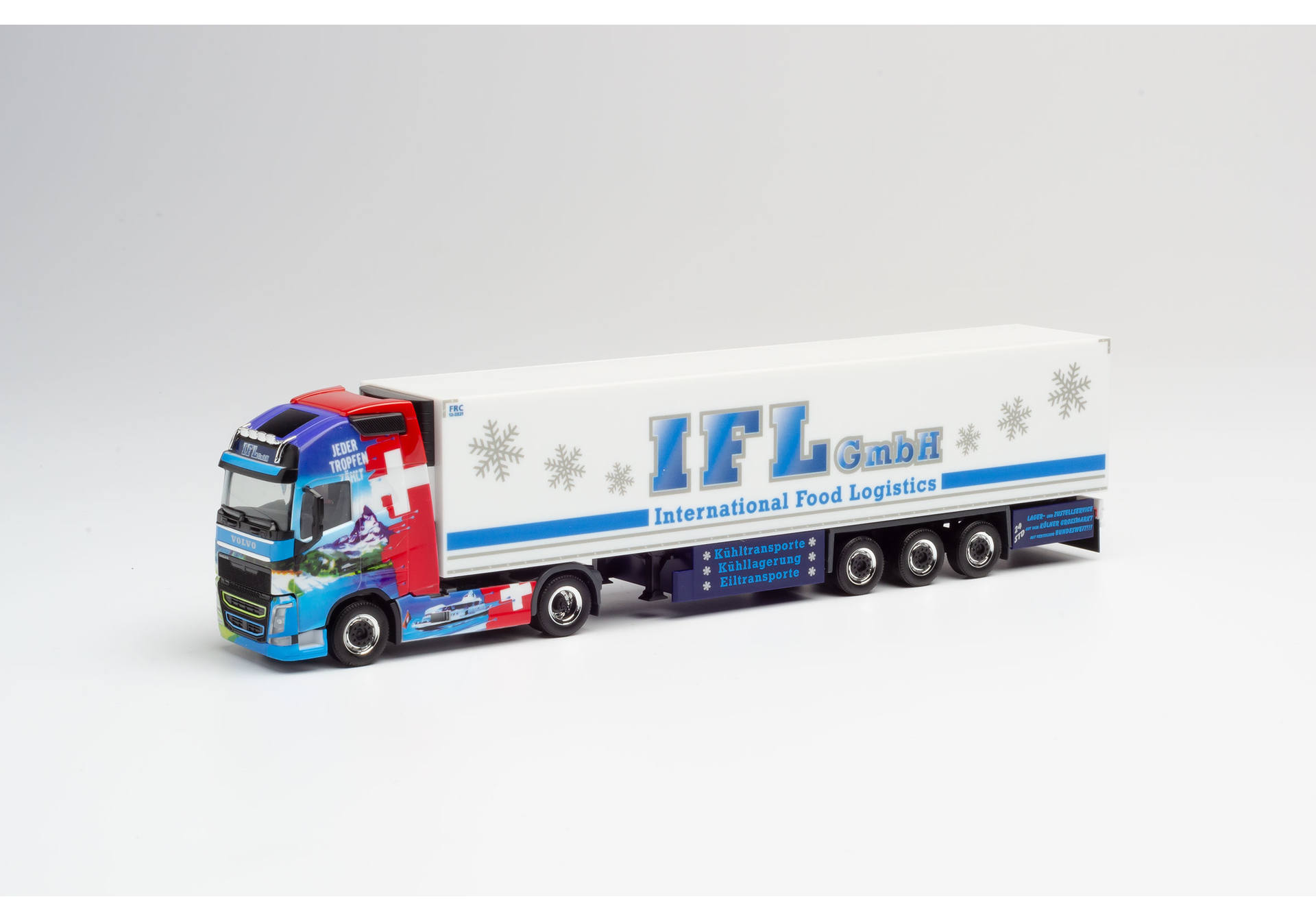 Herpa Volvo Fh Gl Xl K Hlkoffer Sattelzug Ifl K Ln Volvo Schweiz