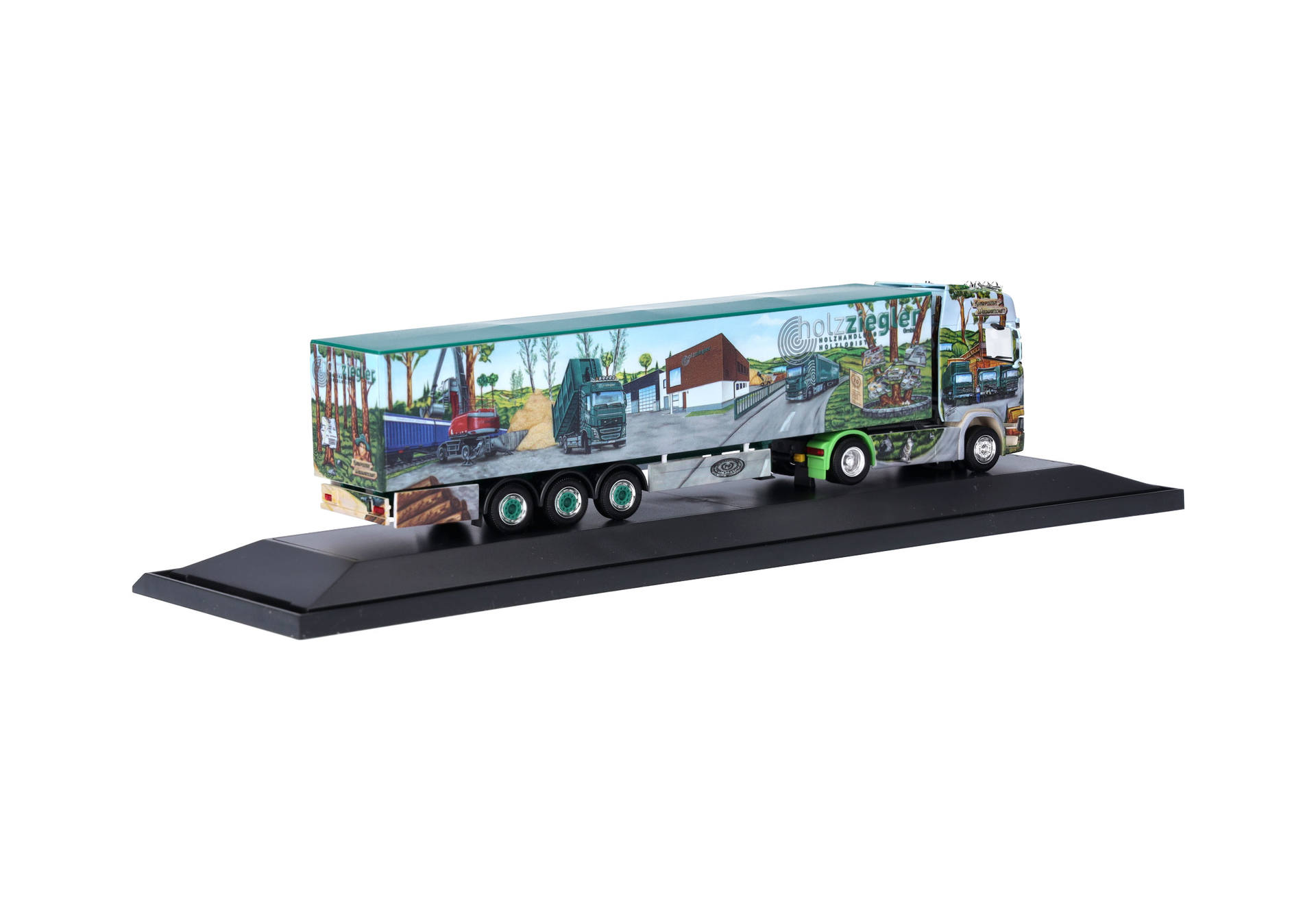 Scania CS 20 HD walking floor semitrailer "Holz Ziegler" (Baden-Wuerttemberg / Oberkirch)