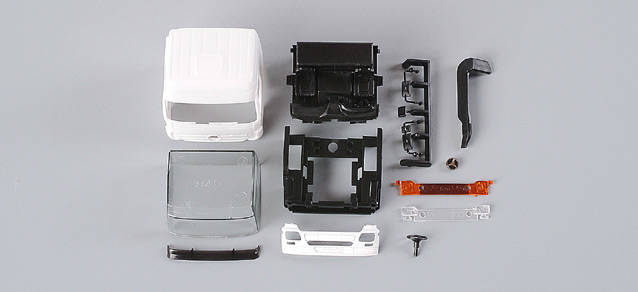 Mercedes-Benz Actros L '02 driver's cabin without side skirting , content: 2 pcs.