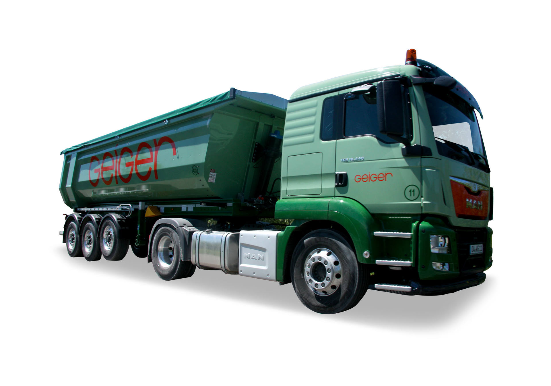 MAN TGS L dump semitrailer 2a/3a "Geiger"