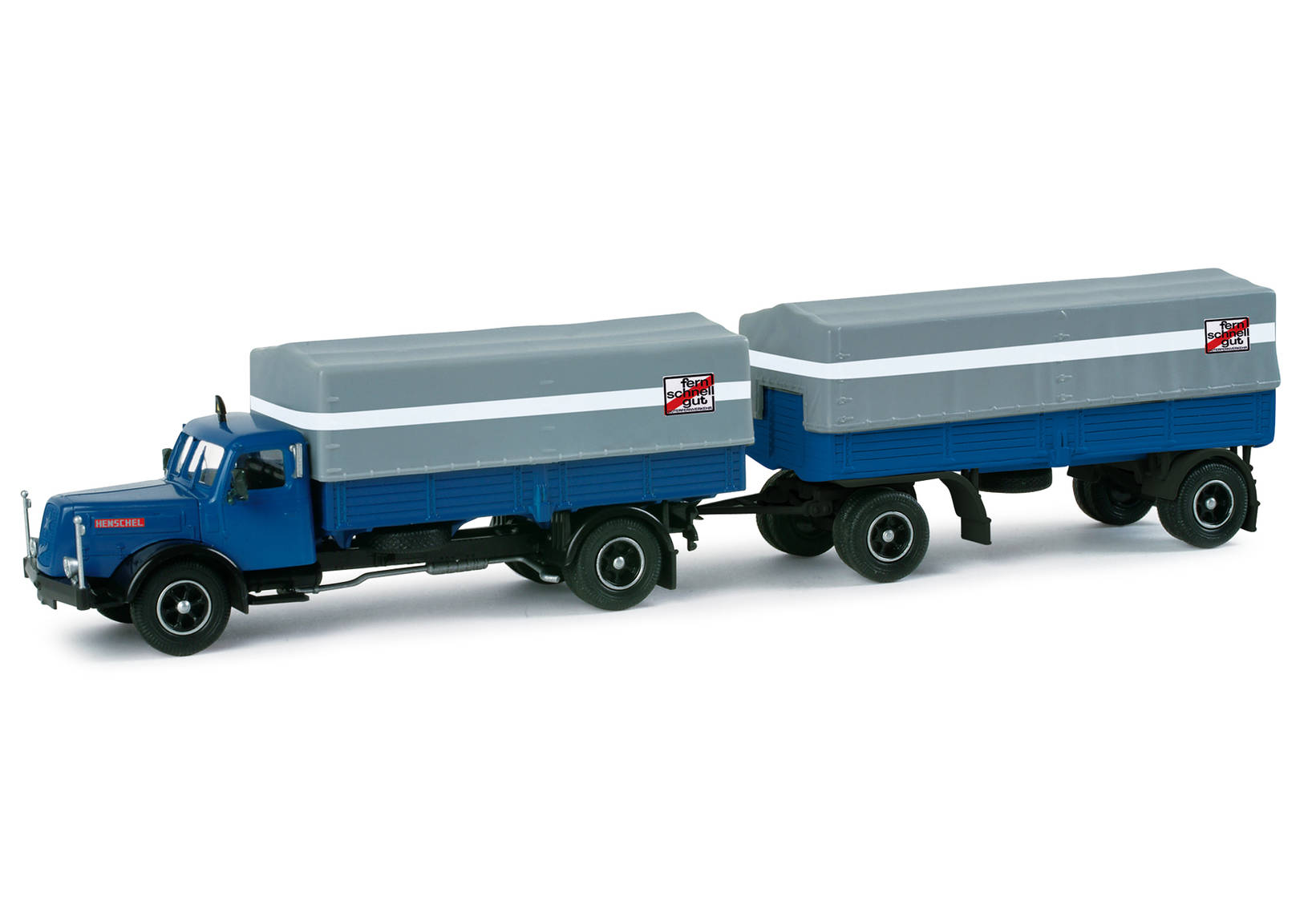 Henschel HS 140 canvas trailer "Fern Schnell Gut"