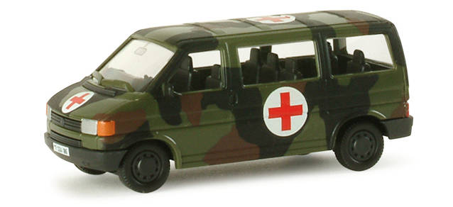 VW T4 bus san camouflaged