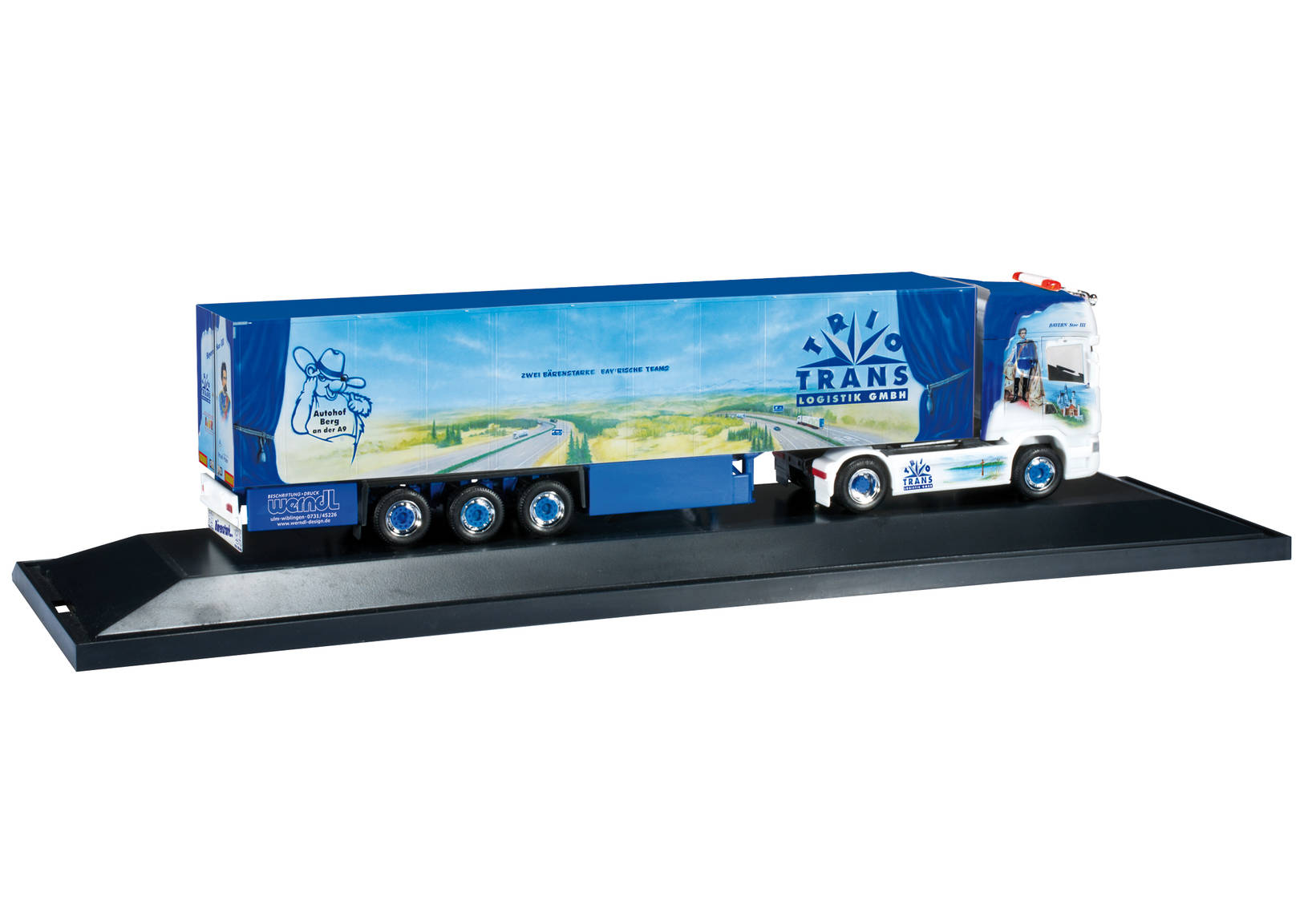 Scania R TL Kühlkoffer-Sattelzug "Bayern Star III / Trio Trans"
