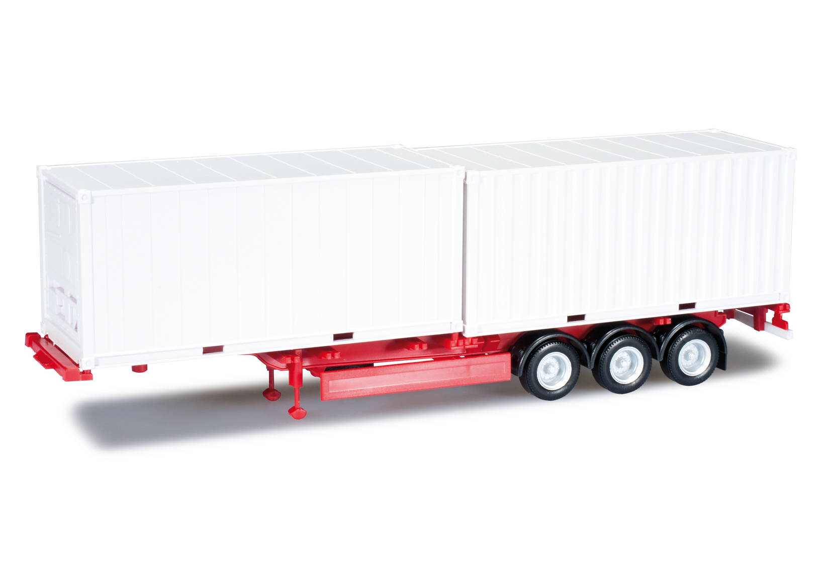 40 ft. Containerchassis Krone with 2 x 20 ft. Container