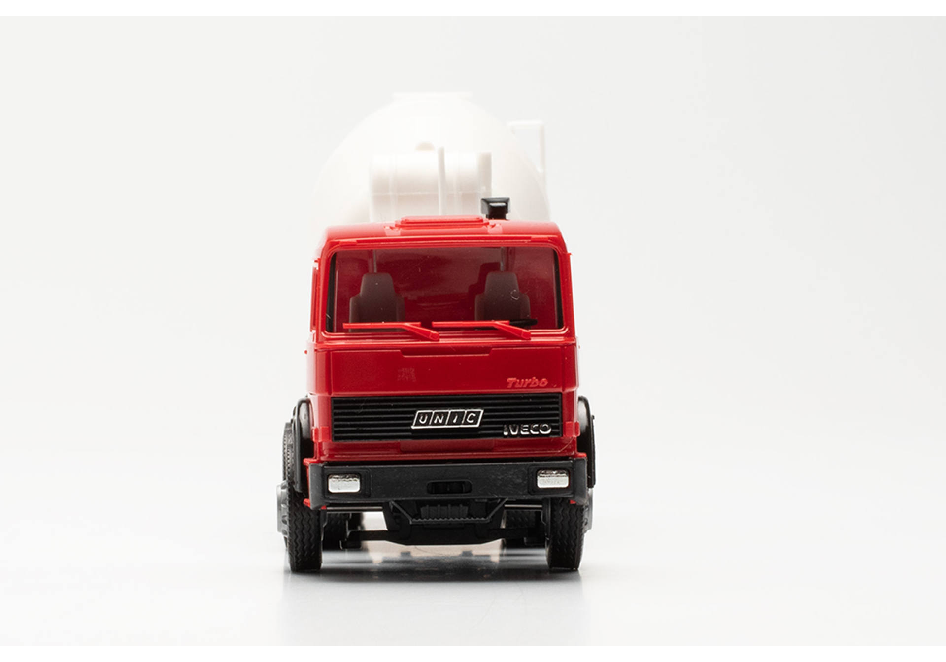 Iveco Unic Betonmischer-Sattelzug, rot/weiß