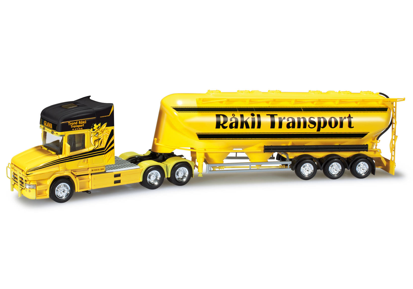 Scania Hauber bulk silo semitrailer "Rakil Transporter" (N)