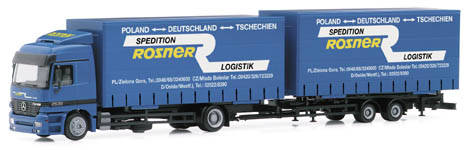 Mercedes-Benz Actros L change curtains-tandem hanger train 2A/2A