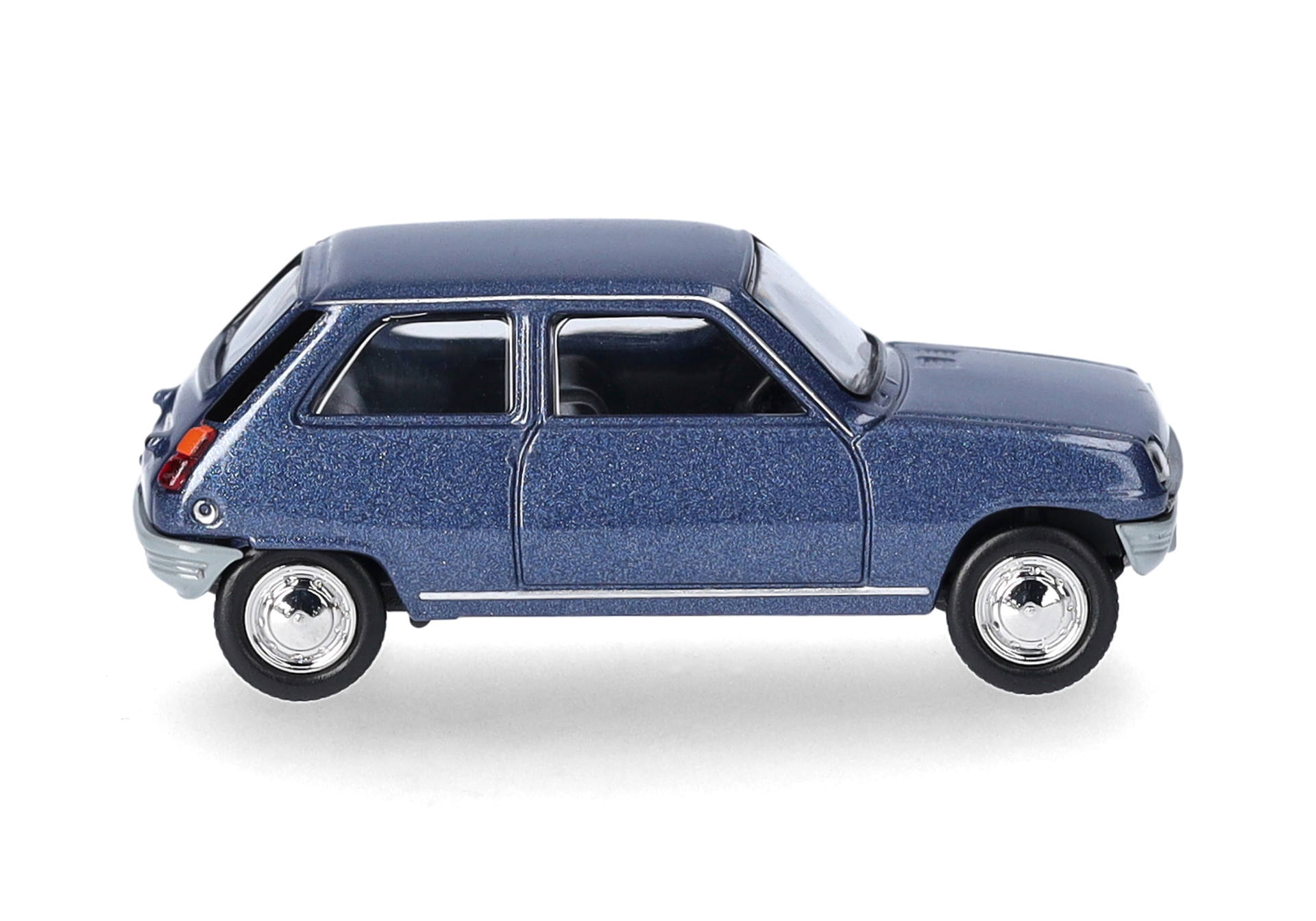 toy car, die-cast, blue, hatchback, model car