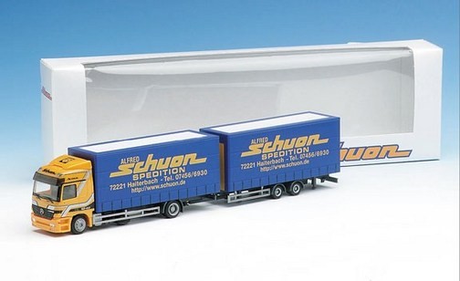 Mercedes-Benz Actros L Volumengardinenplanenhängerzug 2a/2a