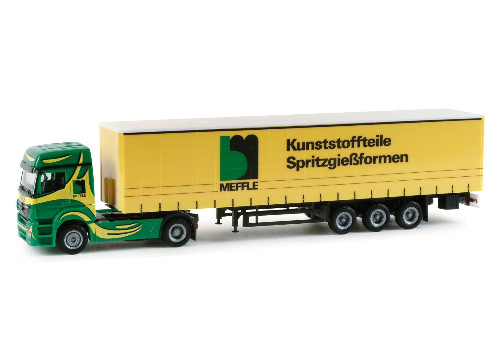 Mercedes-Benz Axor curttain canvascover semitrailer "Meffle"