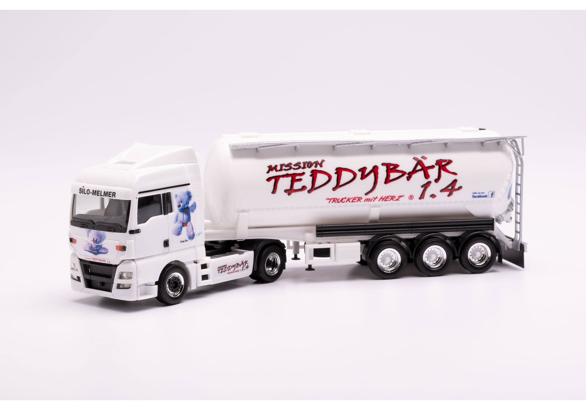 Herpa Man Tgx Xlx Euro Silo Sattelzug Silo Melmer Teddyb R