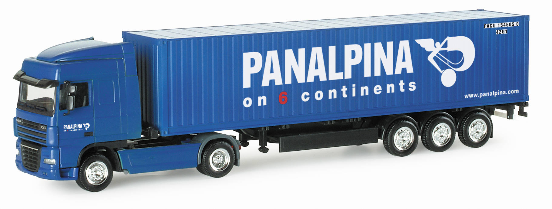 DAF XF 105 SC Container-Sattelzug "Panalpina"