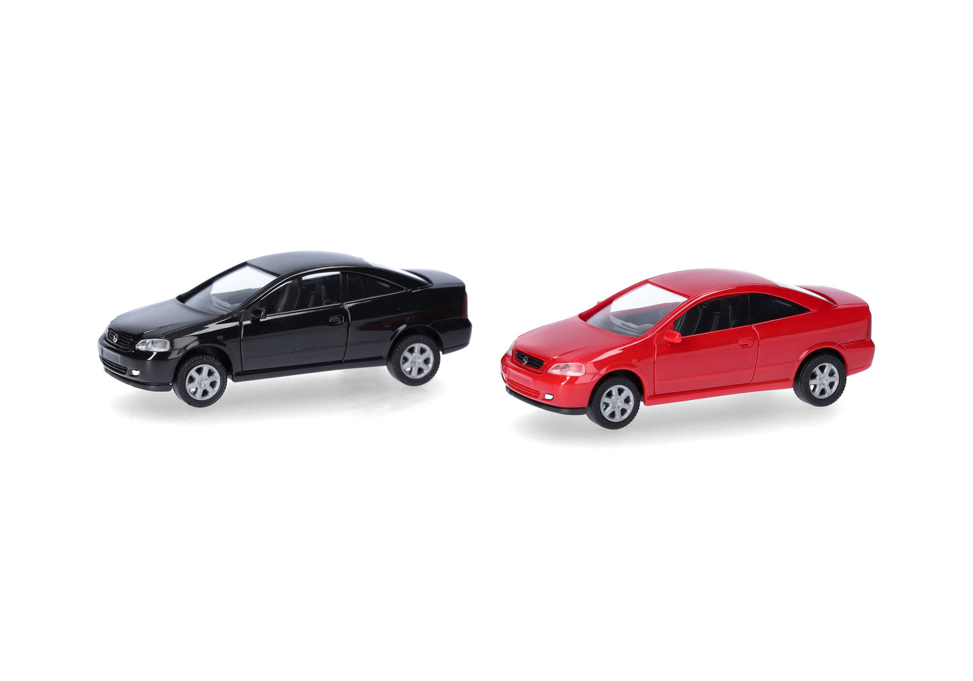 Herpa MiniKit: Opel Coupé (2000), Schwarz und Magmarot, 2 Stück