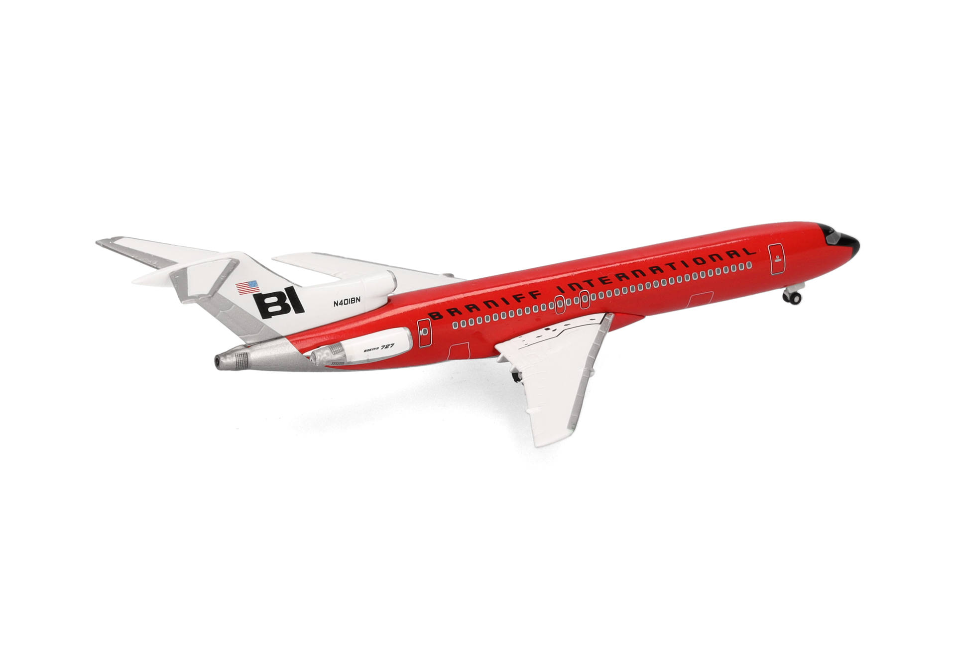 Braniff International Boeing 727-200 - Solid Red – N401BN